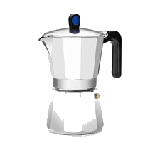MONIX Induction Express | Italienische Induktionskaffeemaschine, Aluminium, Silb