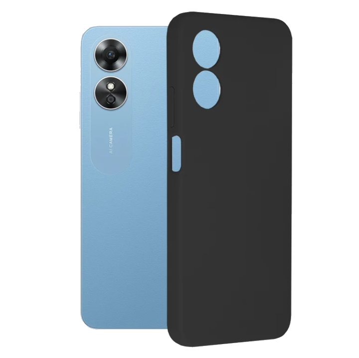 Hülle für Oppo A17, Techsuit, Soft Edge, Schwarz