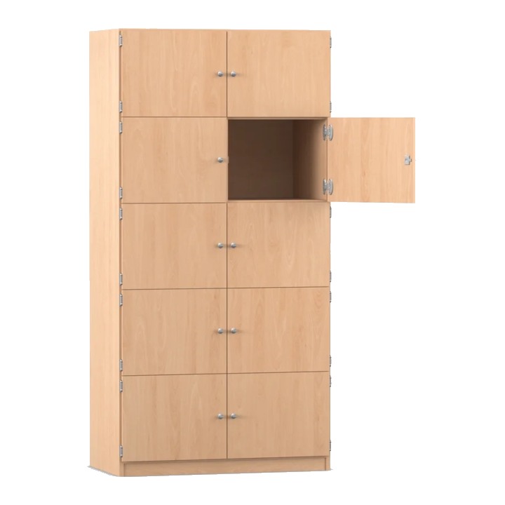 Schließfachschrank, 94,4 cm breit, mit 10 Fächern, 40 cm