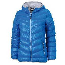JAMES & NICHOLSON Damen Daunenjacke, blau/silber, L
