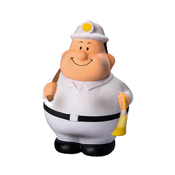 Herr Bert® Anti-Stress-Figuren Bergbau Bert, weiß