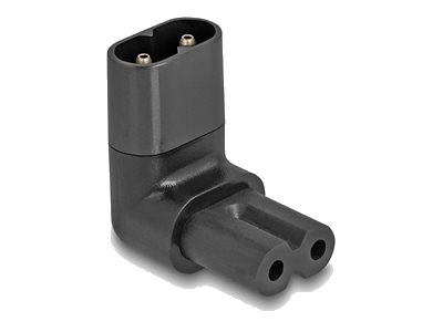 DELOCK Netzadapter IEC 60320 - C8 auf C7, Stecker / Buchse