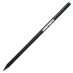 PENKO® Bleistift schwarz mit Kristall, schwarz/grün