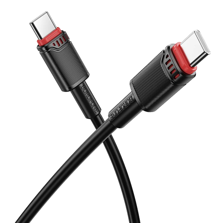 Daten- und Ladekabel USB-C - USB-C Borofone BX110 Beneficio, 60W, 1m, Schwarz