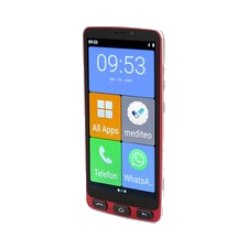 Olympia NEO+ Senioren Smartphone 5,5 Zoll Notruftaste 4G Dual SIM Ladestation Ro