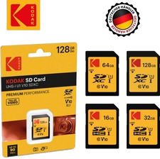Kodak SD-Karte Speicherkarte Fotoapparat Kamera 16GB 32GB 64GB 128GB Memory Card