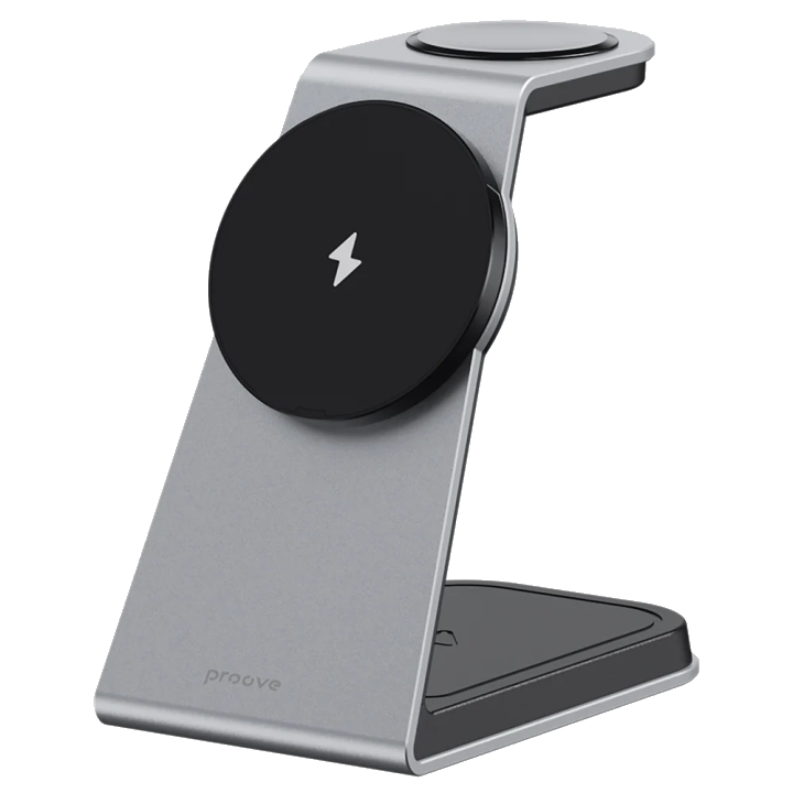 Wireless Netzladegerät Proove Omni Power 3in1, 15W, 1.67A, Grau WSOP15020003