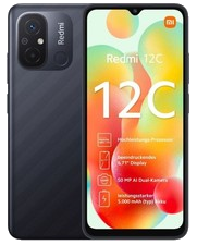 Xiaomi Redmi 12c LTE 128GB 4GB Graphite Grey Android Smartphone 6,71 Zoll