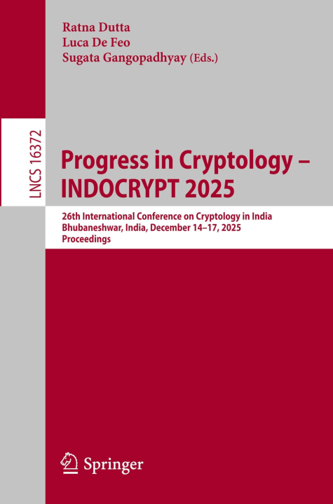 Progress in Cryptology - INDOCRYPT 2025
