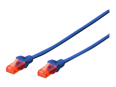 Digitus Patch-Kabel RJ-45 (M) zu RJ-45 (M) 0.5m Kupfer U/UTP Cat 6 blau (DK-1617-005/B)