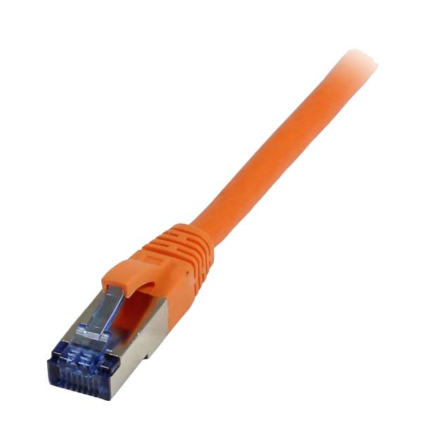 Synergy21 Patchkabel RJ45, CAT6A 500Mhz, 0,15m, orange, S-STP(S/FTP), TPE/LSZH(Superflex), AWG26,