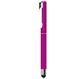 uma® Metall-Rollerball Straight, schwarze Mine, pink