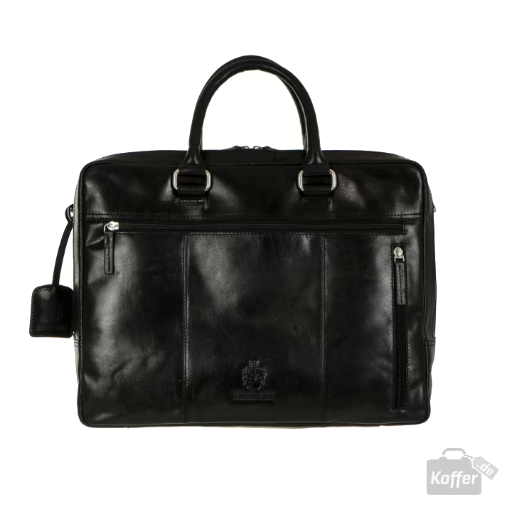 Leonhard Heyden Cambridge Leder-RV-Aktentasche 2-Fächer mit Laptopfach 15"