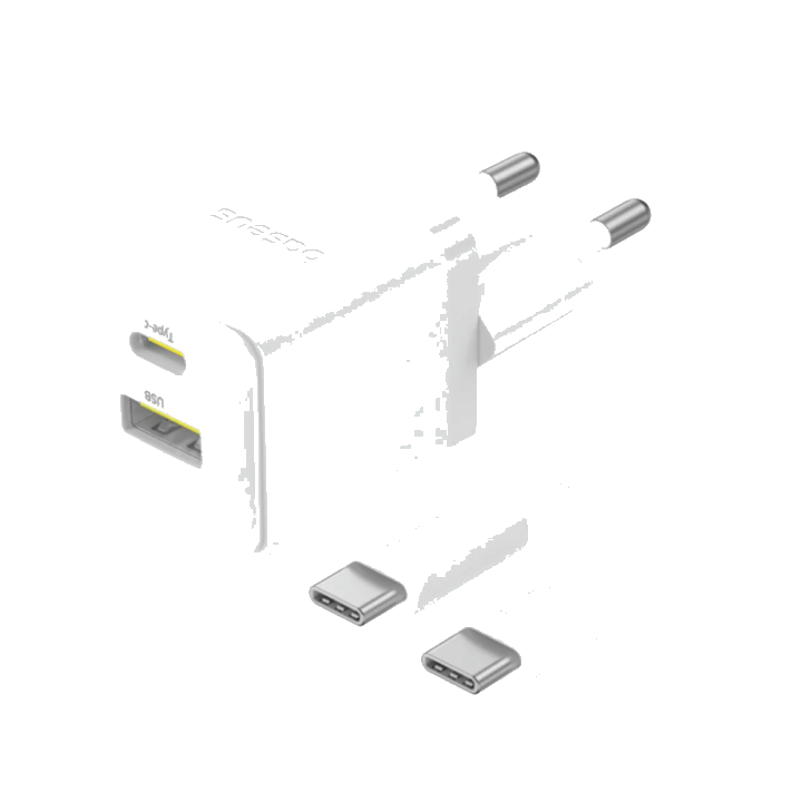 Netzladegerät mit USB-C Kabel Baseus Palm, 30W, 3A, 1 x USB-A - 1 x USB-C, Weiß P1011160A213-01