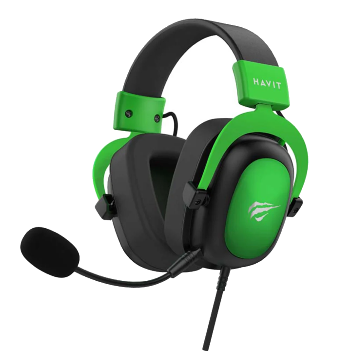 Gaming Kopfhörer 3.5mm HAVIT H2002D, 2m, Grün
