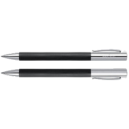FABER-CASTELL Drehkugelschreiber Ambition, schwarze Mine, schwarz