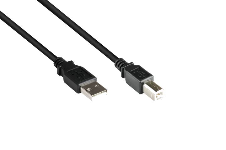 Good Connections USB2.0 Kabel A-B schw. 0,5m