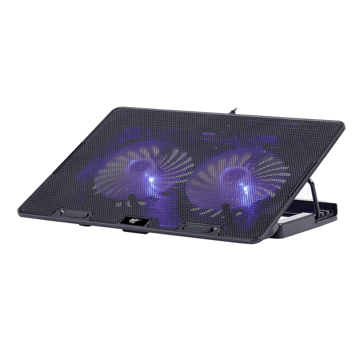 Cooler HAVIT F2083 für Laptop 9 Zoll - 17 Zoll, Schwarz
