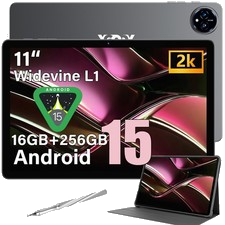 2026 Neuest Tablet Android 15 16GB RAM+256GB ROM 8000mAh 11 Zoll Widevine L1 IPS