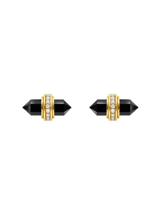 Thomas Sabo H2281-177-11 Goldene Ohrstecker mit schwarzem Onyx Damen