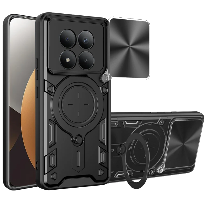 Hülle für Xiaomi Poco M8 Pro / Redmi Note 15 Pro+ 5G, Techsuit, CamGuard Pro, Schwarz