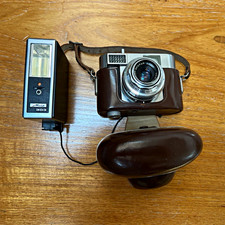 Kodak Retina Sucherkamera Braun/Silber mit Tasche und Blitzgerät Set