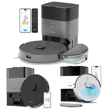 AIRROBO Saugroboter mit Wischfunktion Absaugstation Selbstreinigung 5500-12000Pa