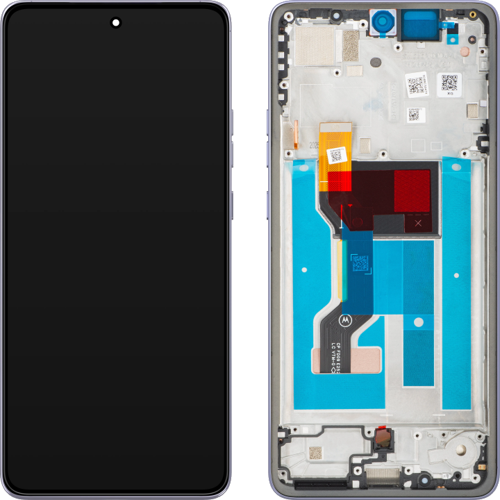 Display mit Touchscreen Motorola Moto G86, mit Rahmen, Lila (Cosmic Sky), Service Pack 5D68C30475