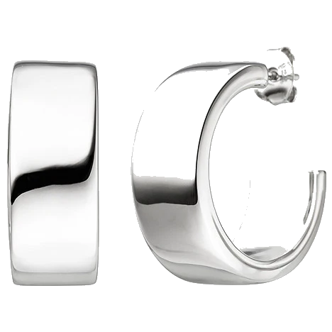 Halbcreolen 925 Sterling Silber Ohrringe Creolen Silberohrringe