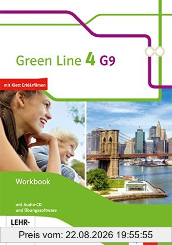 Green Line G9 / Ausgabe ab 2015: Green Line G9 / Workbook mit Audio-CD und Übungssoftware 8. Klasse: Ausgabe ab 2015