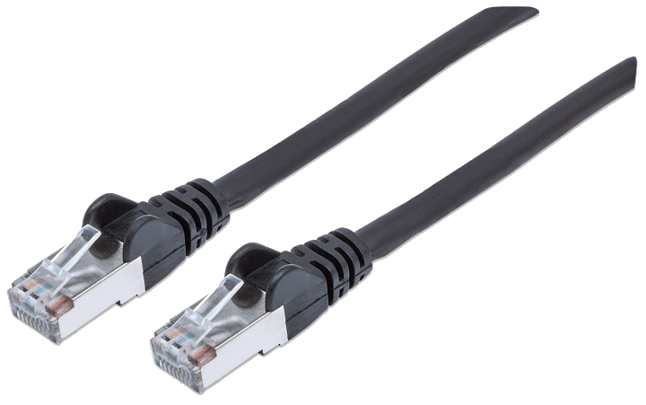 INTELLINET Patchkabel RJ45 S/FTP Cat6 Kupfer LSZH 0,5m schwa