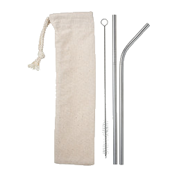 retumbler® Edelstahl-Trinkhalme California, M, silber
