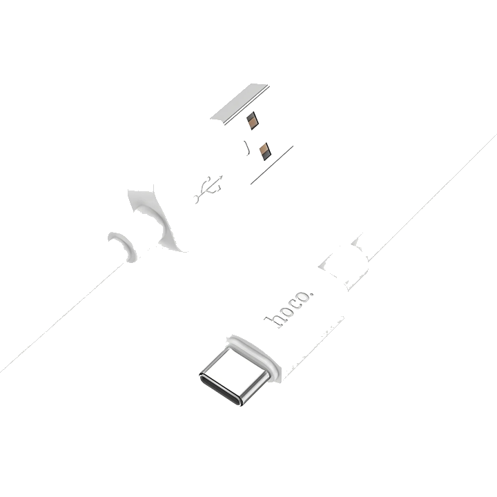Daten- und Ladekabel USB-A - USB-C HOCO X96, 27W, 1m, Weiß