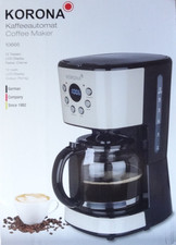Korona 10666 in CREME Retro Kaffeeautomat/maschine 1,5l LCD Display Timer retro