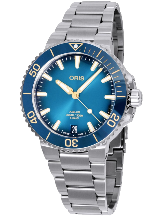 Oris 01 400 7769 4125-07 8 22 09PEB Herrenuhr Aquis Date Automatik 41,5mm 30ATM