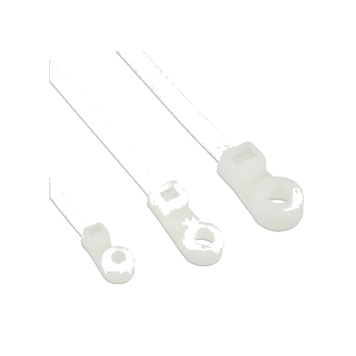 InLine® Kabelbinder mit Montageloch, Länge 200mm, Breite 4,8mm, 100 Stück