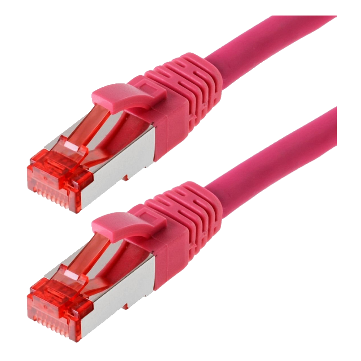 helos Patchkabel Cat.6 GHMT AWG 27/7 magenta 1,0 m