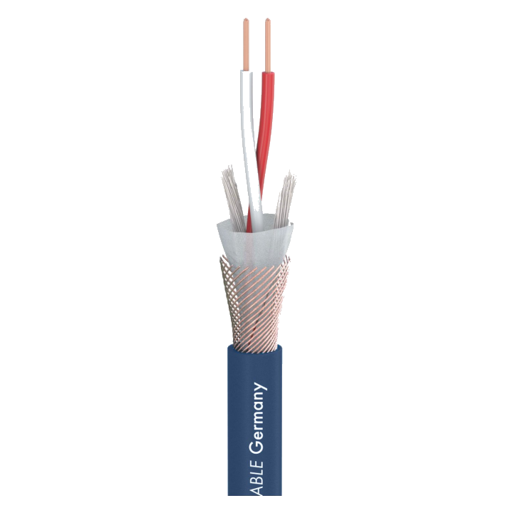 DMX-Kabel Binary 234 MKII – 2x0,34 mm² AES/EBU Steuerkabel, PVC, Ø 6,2 mm, blau