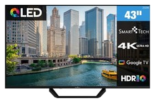 Smart Tech 43QG06V2 QLED Fernseher 43 Zoll Google TV 4K UHD HDR Smart TV 2026