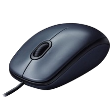 Computer Maus mit Kabel USB 1000 DPI Logitech M90 rechts- und linkshändig NEU