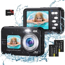 Unterwasserkamera Kinder Kamera Unterwasser Fotoapparat Wasserdicht Digitalkamer