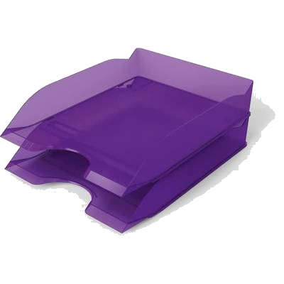 DURABLE Briefablagen Basic A4-C4 stapelbar lila transparent