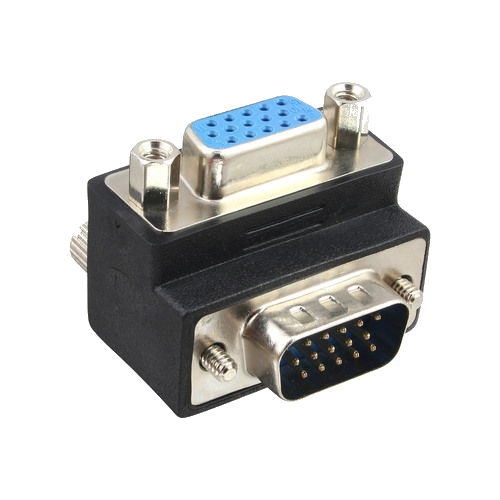 InLine® VGA Adapter 90ï¿½ Winkel 15pol Stecker/Buchse