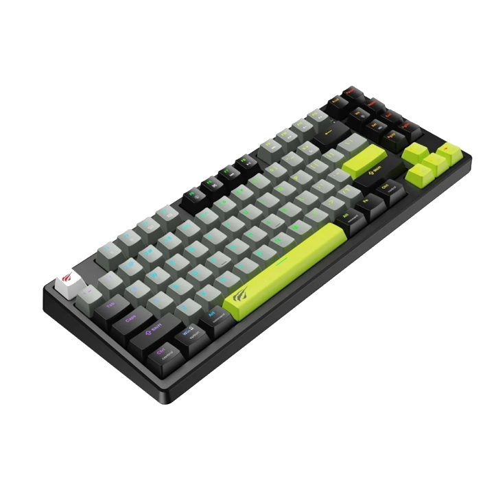Gaming-Tastatur Wired USB HAVIT KB904L, RGB, 1,8m, Schwarz Grün