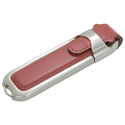 Kunstleder-USB-Stick, 4 GB, braun