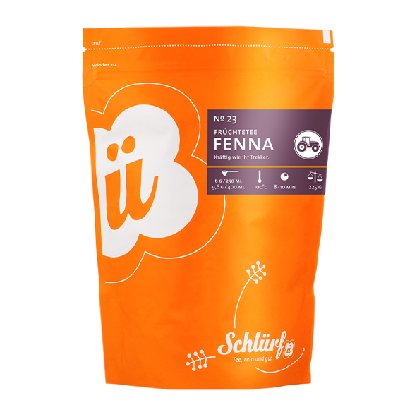 Schlürf Bio Früchtetee Fenna No.23, 225g loser Tee