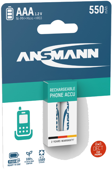 ANSMANN Akkus Micro AAA 1.2 V