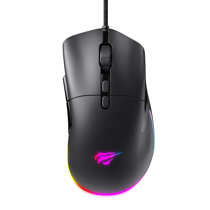 Gaming-Maus Wired USB HAVIT MS954, 800DPI - 12000DPI, 1.6m, Schwarz