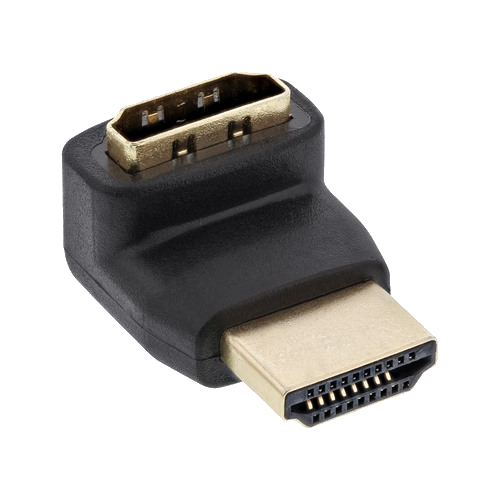 InLine® HDMI Adapter, Stecker / Buchse, gewinkelt oben, 4K2K
