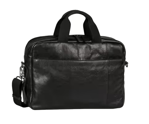 Camel Active PINE Business Bag aus Leder, schwarz